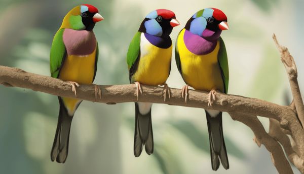 Comment différencier le mâle et la femelle diamant de Gould ?
